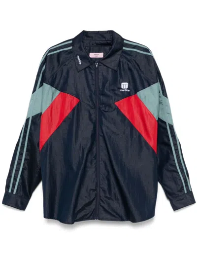 Martine Rose Shirt-style Track Jacket In Blue