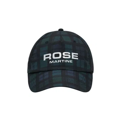 Pre-owned Martine Rose Nylon Cap 'black/tartan'