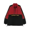Martine Rose Black Lace Up Logo-embroidered Shell Sweatshirt Xl