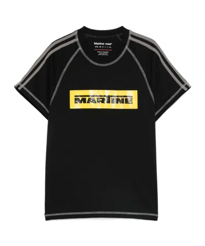 Martine Rose Open-necked Black Shirt