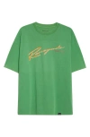 Martine Rose Oversize Graphic T-shirt In Green