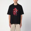 Martine Rose Oversized Black T-shirt Celebration With Print In Black
