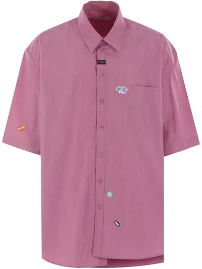 Martine Rose Oversized Cotton Shirt In Pink