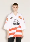 MARTINE ROSE OVERSIZED FOOTBALL T-SHIRT