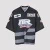 Martine Rose Oversized Hockey T-shirt Graphic Print In Black