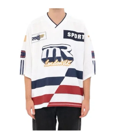 Martine Rose Oversized Hockey Top In White