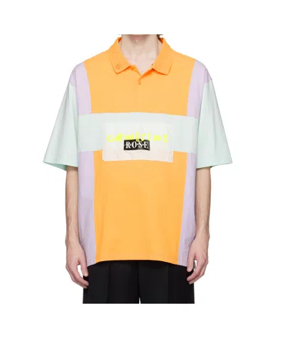 MARTINE ROSE OVERSIZED PANELLED POLO