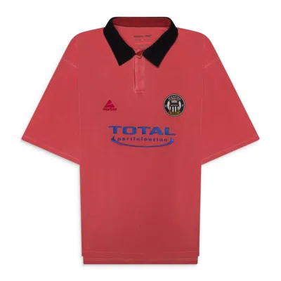Martine Rose Oversized Polo T-shirt Pink