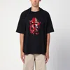 Martine Rose Oversized Black T-shirt Celebration With Print In Black