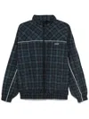 Martine Rose Lightweight Polyamide Jacket With Modern Plaid Pattern