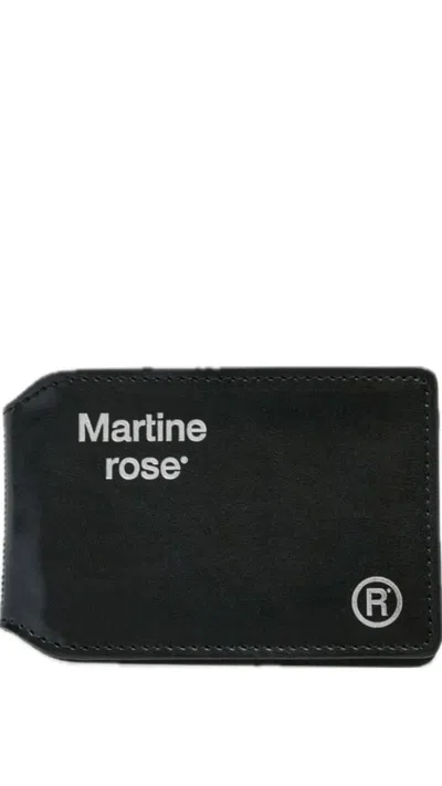 Martine Rose Black Foldable Wallet