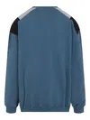 Martine Rose Panelled Cotton Sweatshirt In Blue