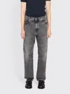 Martine Rose Panelled Jean In Gray
