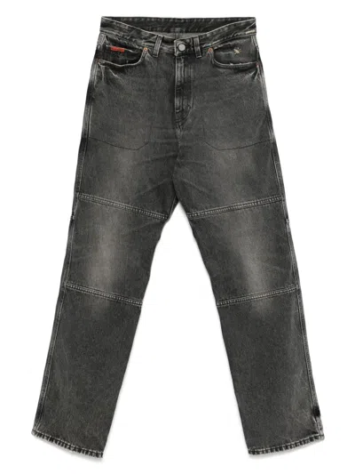 Martine Rose Panelled Jeans In Black