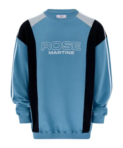Martine Rose Panelled Sweatshirt In Blue