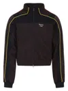 Martine Rose High Collar Track Jacket With Side Pockets In Brown