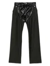 Martine Rose Green Zip Chap Tailored Trousers In Green