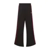 Martine Rose Wide-leg Casual Pants With Contrasting Side Stripes In Black