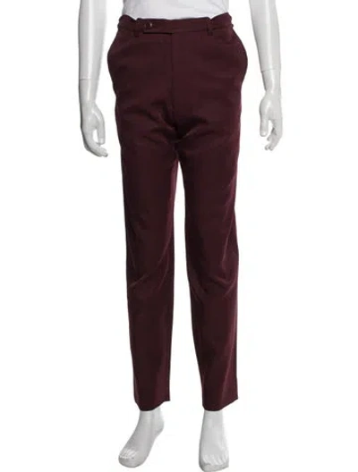 Pre-owned Martine Rose Pants W/ Tags In Burgundy