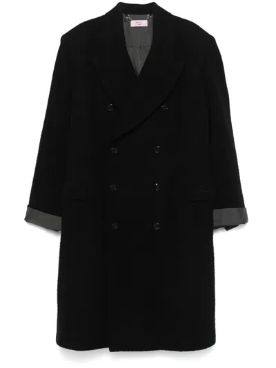 Martine Rose Pilled-finish Coat In Black