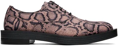 Martine Rose Pink Clarks Edition Oxfords In Rose