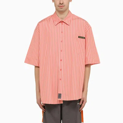 Martine Rose Striped Bowling Shirt In Multicolor