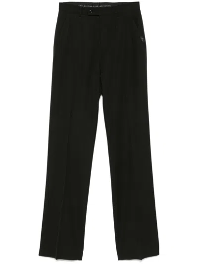 Martine Rose Pinstriped Tailored Trousers In Black