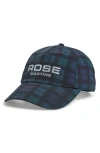 Martine Rose Nylon Cap In Black Tartan