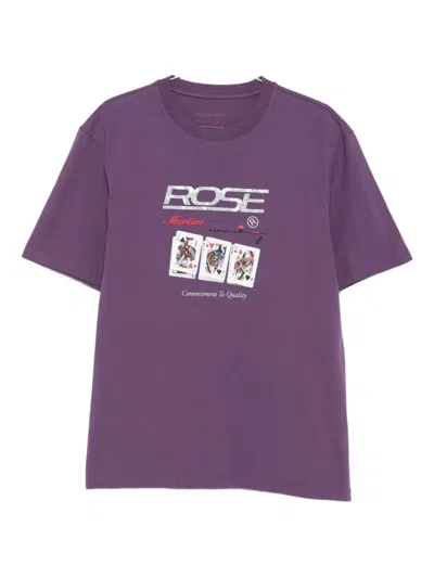 Martine Rose Playing-cards T-shirt In Purple