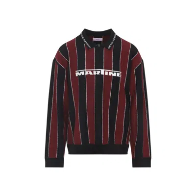 Martine Rose Sporty Logo Polo In Red