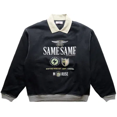 Pre-owned Martine Rose Polo Crewneck 'black' | Men's Size L