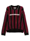 Martine Rose Striped Sweatshirt In Multi