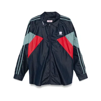 Martine Rose Shirt-style Track Jacket In Blue