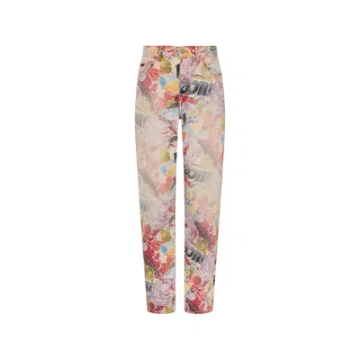 Martine Rose 5 Pockets Relaxed Fit Jeans In Pink