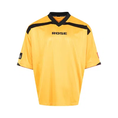 Pre-owned Martine Rose Printed Football Top 'yellow Gold' | Men's Size L