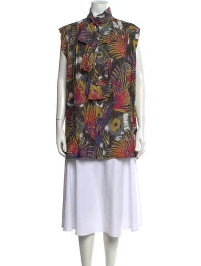 Pre-owned Martine Rose Printed Sleeveless Top W/ Tags In Multicolor