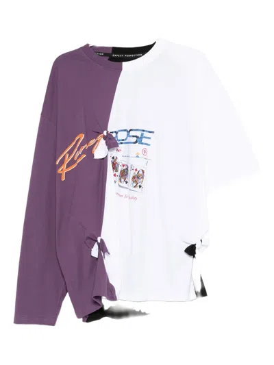 Martine Rose Printed Tie-detail T-shirt In White