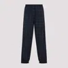 Martine Rose Track Pants With Check Pattern And Cuffed Hem In Blk Black Tartan