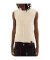 Martine Rose Ratty Zip-up Gilet In White