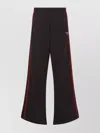 Martine Rose Wide-leg Casual Pants With Contrasting Side Stripes In Brown