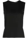 Martine Rose Reverse Detail Sleeveless Top In Schwarz