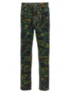 Martine Rose Reversible Camo Jean In Green