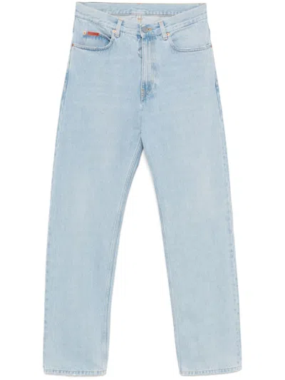 Martine Rose Ripped-pocket Jeans In Blue