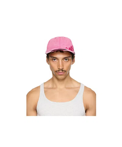 Martine Rose Roll Back Baseball Cap In Pink