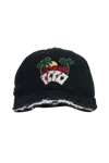 Martine Rose Palm-tree Embroidered Hat In Black