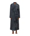 Martine Rose Gray Tommy Jeans Edition Jacquard Toweled Coat In Black