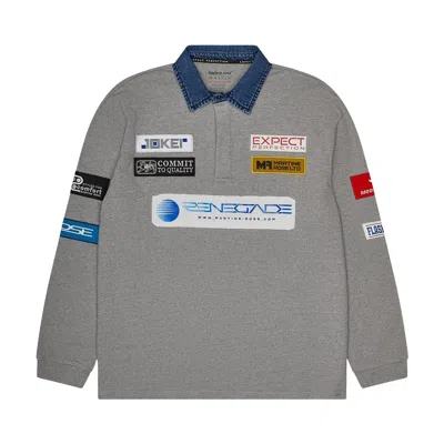 Pre-owned Martine Rose Rugby Polo 'grey' | Men's Size Xl In Gray