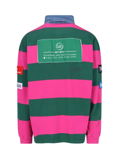 Martine Rose Rugby Polo Shirt In Multi