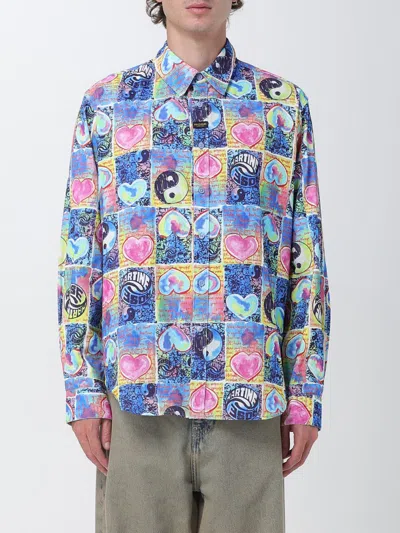 MARTINE ROSE SHIRT MARTINE ROSE MEN COLOR BLUE,H43334009