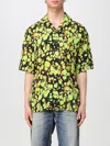 Martine Rose Green Bowling Shirt With Abstract Pattern